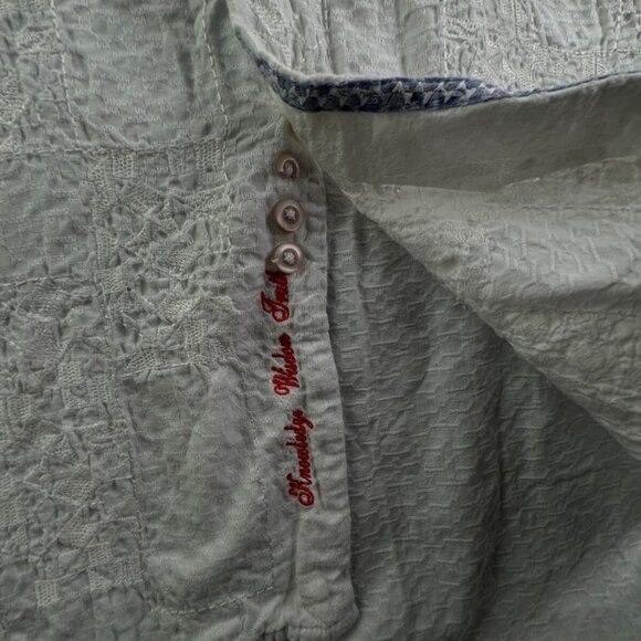 Robert Graham Long Sleeve Button Up Shirt Men Size 2XL White Textured Modal Poly - Picture 15 of 16